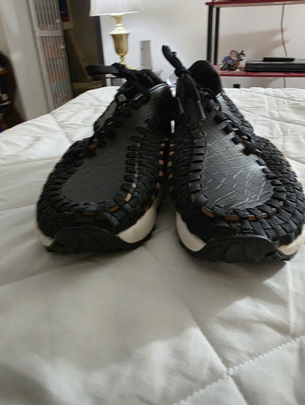 Nike Footscape Slip-On Sneakers with White Sole, Size 7w, New.